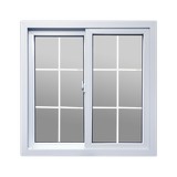 Ventana francesa blanca 1.00x1.00 m upvc s56