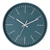 Reloj de pared de plastico circular 30cm azul