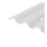 Lámina de policarbonato canal tipo aluminio zinc 3.04 m lechosa