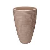 Maceta decorativa redondo de plastico 40x60 cm beige