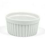 Plato para aperitivos de porcelana 3.74 pulg blanco