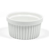 Plato para aperitivos de porcelana 3.9 pulg blanco