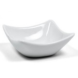 Plato para aperitivos de porcelana 2.95 pulg blanco