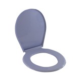 Asiento redondo para inodoro azul