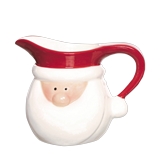 Cocina navideña 4.75x3.75x4.25 pulg cremera santa claus