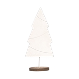 Adorno navideño 6x4.75x15.75 pulgarbol madera bla brw&wht