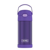 Botella termica de acero inox 12oz purpura