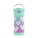 Botella termica para niña 12oz corazones