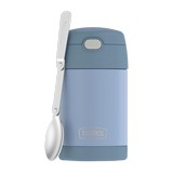 Termo para comida de acero inox 16oz celeste 2 pzas