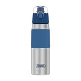 Botella termica de acero inox 18oz plata/azul