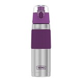 Botella termica de acero inox 18oz plata/purpura