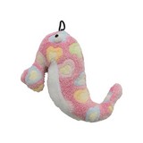 Juguete para perro de caballo de mar con sonido color rosado