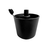 Pata para mueble negra