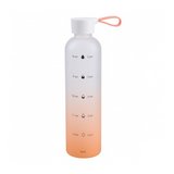 Botella para agua plástica 32oz naranja medidas