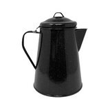 Pichel hervidor de metal esmaltado 100 oz negro