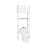 Estante organizador para baño con puertas color blanco
