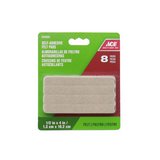 Antideslizante fieltro beige 1/2x4 pulg set 8 pzas