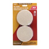Protector de felpa adhesivo beige 3.1/2 pulg (88.9 mm) set 4 pzas