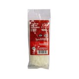Amarra plastica 10.16cm 18lb blanco pack 100
