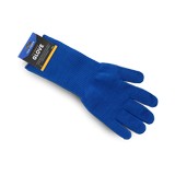 Guante para barbacoa de poliester 14.65 pulg azul
