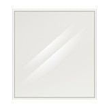 Espejo cuadrado con marco blanco 68x73 cm