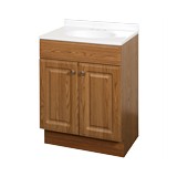 Gabinete con lavamanos color madera 2puertas 24x18 pulg (60.96 cm x 45.72 cm)