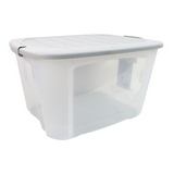 Caja organizadora 121 qt transparente/gris