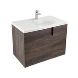 Gabinete con lavamanos elevado 80 cm habano