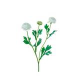 Flor artificial 20 pulg blanco ranunculus