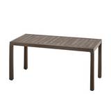 Mesa plastica rectangular 153x74.5x73.4cm mocca baru