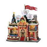 Villa navideña señora claus hora del té de 4.5 v