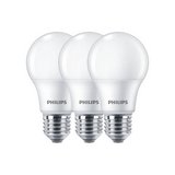 Foco led 9w e27 luz amarilla set de 3 pzas