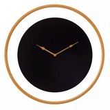 Reloj de metal para pared negro/dorado 24 in