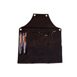 Delantal para barbacoa color negro de 70x80 cm