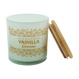 Vela decorativa aroma vainilla tarro blanco