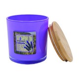 Vela decorativa aroma lavanda tarro lila