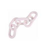 Cadena decorativa para mesa madera 15 in blanca 2 piezas