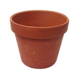 Maceta de barro tipo vaso 27 x 28 cms