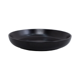 Plato de ceramica semi hondo 7.5 pulg gris