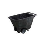 Basurero plastico con tapadera 145.7x68.3x86.1cm negro