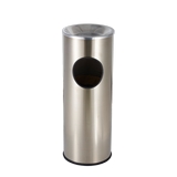 Basurero de acero inox con cenicero 13.2l steeledge