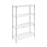 Estante multiuso 4 paneles 137.2x91.4x35.6cm cromado