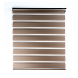 Cortina roller zebra color café de 120 x 170 cm