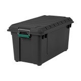 Caja organizadora plastica 77.60lt negro iris