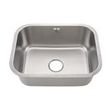 Fregadero inoxidable de submontar 23x18 1p pulg (58.42 cm x 45.72 cm) 304