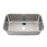 Fregadero inoxidable de submontar 30x18 pulg (76.20 cm x 45.72 cm) 1p 304