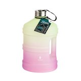 Botella para agua de plastico 1gal rosa/amarillo