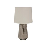 Lampara de mesa plateado 1l e27 60w