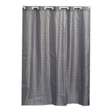 Cortina para ducha de poliester 2x1.8m gris cuadros