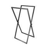 Toallero de pedestal metalico plegable blanco